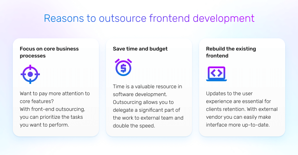 reasons to outsource front-end development